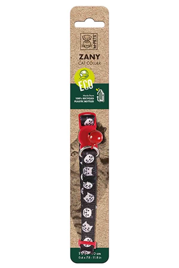 M-Pets Zany Zilli Kedi Boyun Tasması Siyah/Kırmızı M-Pets Zany Zilli Kedi Boyun Tasması Siyah/Kırmızı