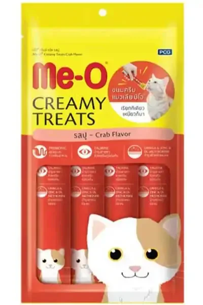ME-O - Me-O Yengeçli Kremalı Sıvı Kedi Ödül Maması 4x15gr ME-O - Me-O Yengeçli Kremalı Sıvı Kedi Ödül Maması 4x15gr