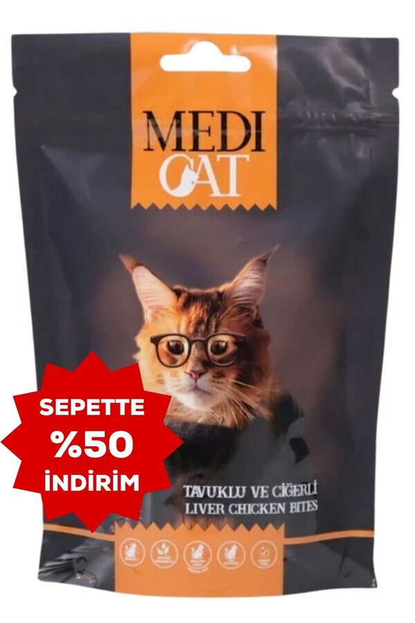Medi Cat Tavuklu ve Ciğerli Ödül Maması 80gr