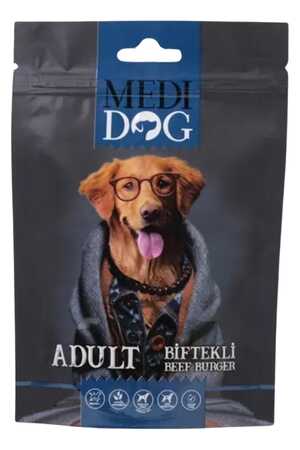 MEDİ DOG - Medi Dog Biftekli Yetişkin Köpek Ödül Maması 80gr