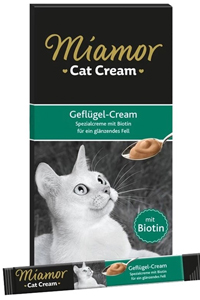 MIAMOR - Miamor Cream Tavuklu Kedi Ödülü 6x15gr MIAMOR - Miamor Cream Tavuklu Kedi Ödülü 6x15gr
