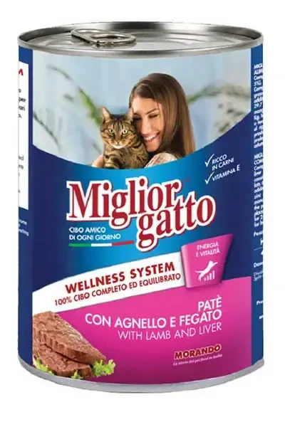 MIGLIOR GATTO - Miglior Gatto Kuzlu ve Karaciğerli Yetişkin Kedi Konservesi 400gr