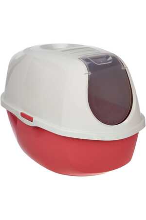 MODERNA - Moderna Smart Kapalı Kedi Tuvaleti Kırmızı 53cm