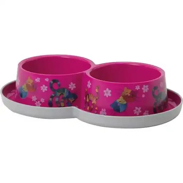 Moderna Trendy Kedi Figürlü İkili Mama ve Su Kabı 2x350ml Moderna Trendy Kedi Figürlü İkili Mama ve Su Kabı 2x350ml