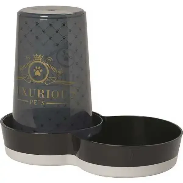 Moderna Trendy Kedi ve Köpek Saklama Hazneli Mama ve Su Kabı 3,79lt Fuşya