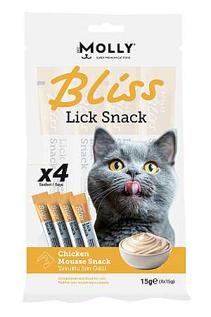 Molly Bliss Tavuklu Krema Kedi Ödül Maması 4x15gr