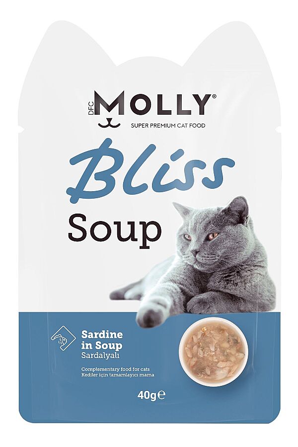 Molly Bliss Sardalya Balıklı Kedi Çorbası 40gr - 1