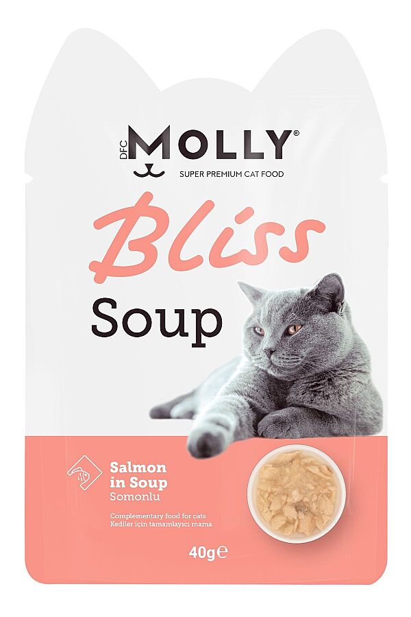 Molly Bliss Somon Balıklı Kedi Çorbası 40gr - 1