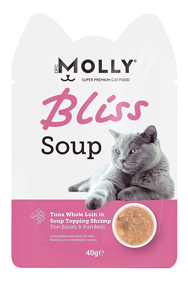 Molly Bliss Ton Balıklı ve Karidesli Kedi Çorbası 40gr - 1