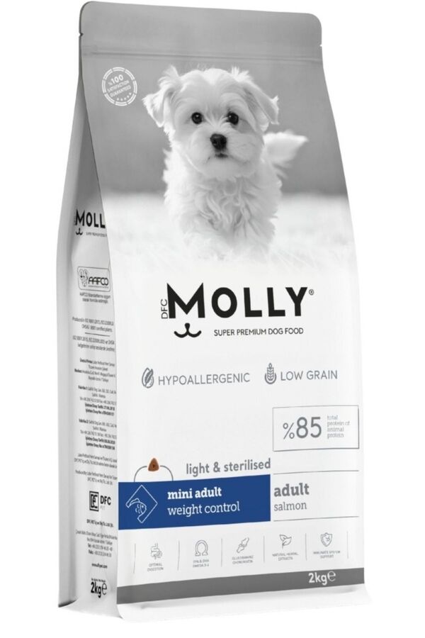 Molly Somonlu Kısırlaştırılmış Küçük Irk Yetişkin Köpek Maması 2kg
