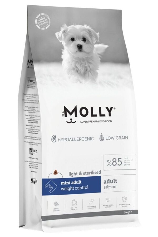 Molly Somonlu Kısırlaştırılmış Küçük Irk Yetişkin Köpek Maması 8kg