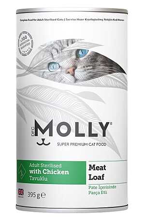 Molly Ezme Tavuklu Kısırlaştırılmış Kedi Konservesi 395gr