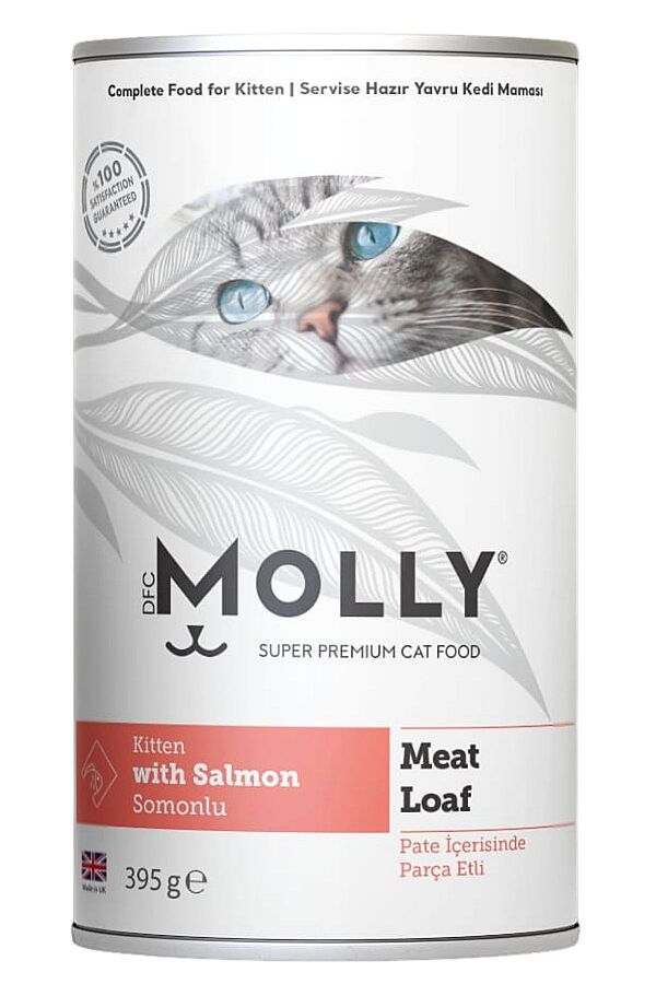 Molly Ezme Somonlu Yavru Kedi Konservesi 395gr - 1