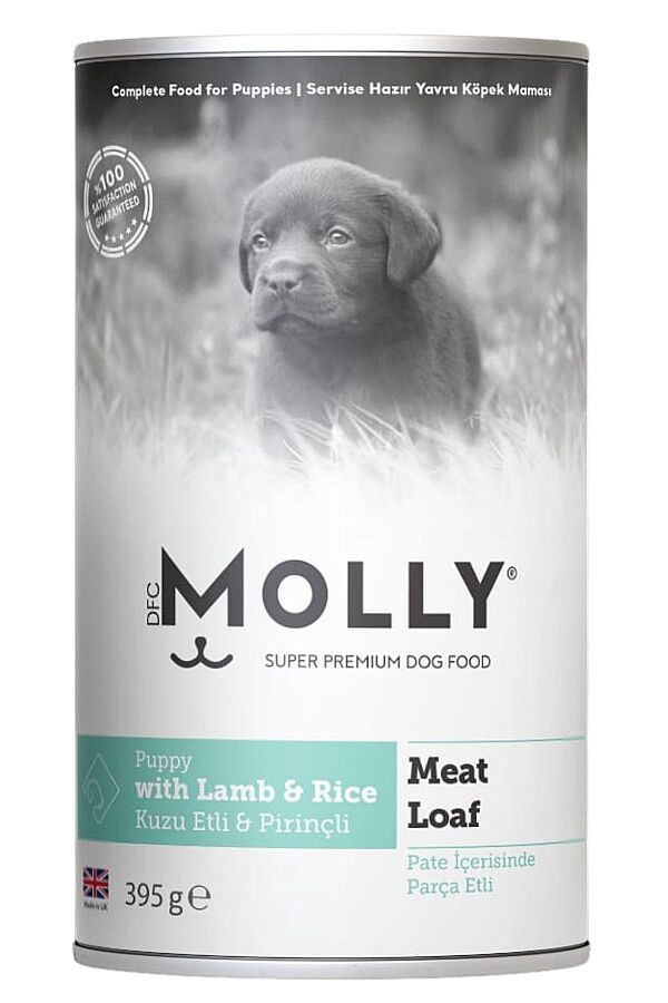 Molly Ezme Kuzu Etli ve Pirinçli Yavru Köpek Konservesi 395gr - 1