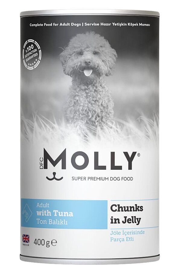 Molly Jöle İçerisinde Ton Balıklı Yetişkin Köpek Konservesi 400gr - 1