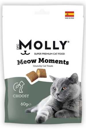 MOLLY - Molly Meow Moments Choosy Seçici Kediler İçin Kedi Ödül Maması 60gr MOLLY - Molly Meow Moments Choosy Seçici Kediler İçin Kedi Ödül Maması 60gr