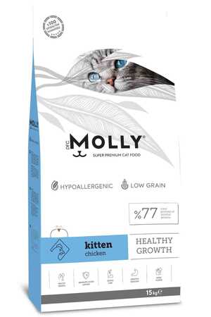 Molly Tavuklu Yavru Kedi Maması 15kg - Thumbnail