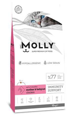 MOLLY - Molly Tavuklu Yavru&Anne Kedi Maması 15kg