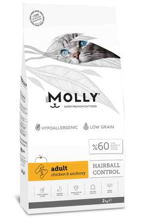 MOLLY - Molly Tavuklu ve Hamsili Yetişkin Kedi Maması 2kg