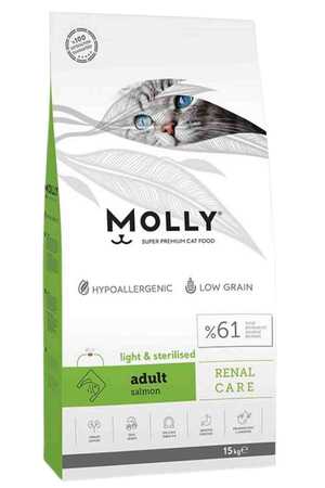 MOLLY - Molly Somonlu Light Kısırlaştırılmış Kedi Maması 15kg