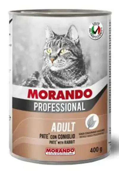 MORANDO - Morando Tavşan Etli Yetişkin Kedi Konservesi 400gr