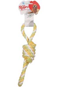 NATURA - Natura Çift Tutmaçlı Midi Halat Köpek Oyuncak 30 cm