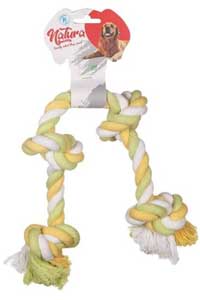 NATURA - Natura Dört Düğüm Halat Köpek Oyuncak 50 cm