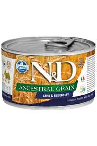 N&D - ND Düşük Tahıllı Kuzu Eti ve Yaban Mersinli Yetişkin Köpek Konservesi 140gr