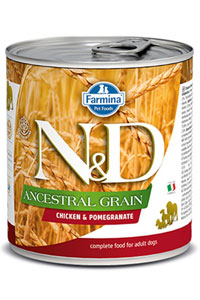 N&D - ND Düşük Tahıllı Tavuk ve Nar Yetişkin Köpek Konservesi 285g