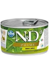 N&D - ND Düşük Tahıllı Yaban Domuzu ve Elmalı Yetişkin Köpek Konservesi 140gr