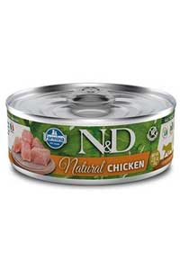 N&D - ND Natural Tavuklu Yetişkin Kedi Konservesi 80gr