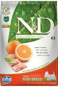N&D - ND Ocean Ringa Balığı ve Portakallı Küçük Irk Yetişkin Köpek Maması 7kg
