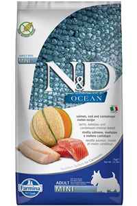 N&D - ND Ocean Tahılsız Somon Morina Balığı ve Kavunlu Küçük Irk Yetişkin Köpek Maması 7kg N&D - ND Ocean Tahılsız Somon Morina Balığı ve Kavunlu Küçük Irk Yetişkin Köpek Maması 7kg