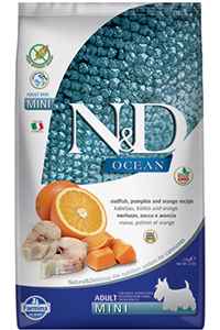 N&D - ND Ocean Tahılsız Morina Balığı Balkabağı ve Portakallı Küçük Irk Köpek Maması 2,5kg N&D - ND Ocean Tahılsız Morina Balığı Balkabağı ve Portakallı Küçük Irk Köpek Maması 2,5kg