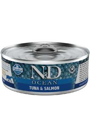 N&D - ND Ocean Tahılsız Tuna Balıklı ve Somonlu Kedi Konservesi 70gr