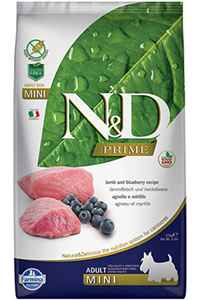 N&D - ND Prime Tahılsız Kuzu Eti ve Yaban Mersinli Küçük Irk Yetişkin Köpek Maması 2,5 kg