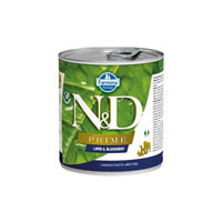 N&D - ND Prime Tahılsız Kuzu Eti ve Yaban Mersinli Yetişkin Köpek Konservesi 285gr