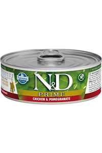 N&D - ND Prime Tahılsız Tavuk ve Narlı Yetişkin Kedi Konservesi 70gr