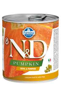 N&D - ND Pumpkin Tahılsız Bıldırcın ve Balkabaklı Yetişkin Köpek Konservesi 285gr