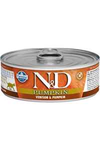 N&D - ND Pumpkin Tahılsız Geyik Eti ve Balkabaklı Yetişkin Kedi Konservesi 80gr