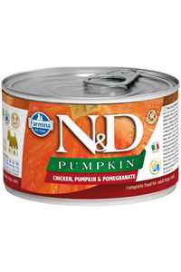 N&D - ND Pumpkin Tahılsız Tavuk Balkabağı ve Narlı Yetişkin Köpek Konservesi 140gr
