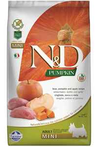 N&D - ND Pumpkin Tahılsız Yaban Domuzu Balkabağı ve Elmalı Küçük Irk Yetişkin Köpek Maması 2,5kg
