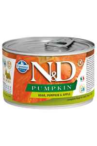 N&D - ND Pumpkin Tahılsız Yaban Domuzu ve Balkabaklı Yetişkin Köpek Konservesi 140gr