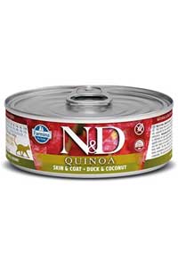 N&D - ND Quinoa Skin&Coat Ördek ve Hindistan Cevizli Kedi Konservesi 80gr