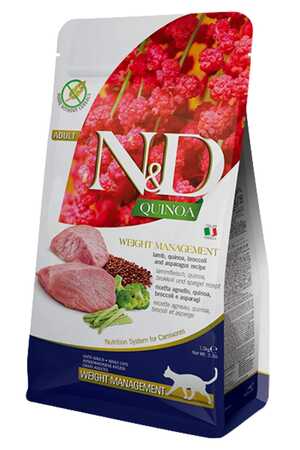 N&D - ND Quinoa Tahılsız Kilo Kontrollü Kuzulu Kedi Maması 5kg