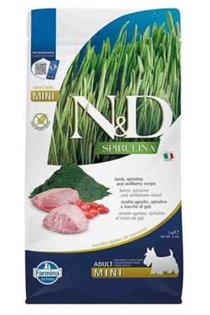 N&D - N&D Spirulina Kuzulu Mini Irk Tahılsız Yetişkin Köpek Maması 2kg N&D - N&D Spirulina Kuzulu Mini Irk Tahılsız Yetişkin Köpek Maması 2kg