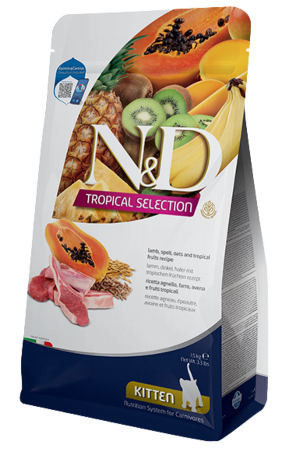 N&D Tropical Kuzu Etli Yavru Kedi Maması 1,5Kg