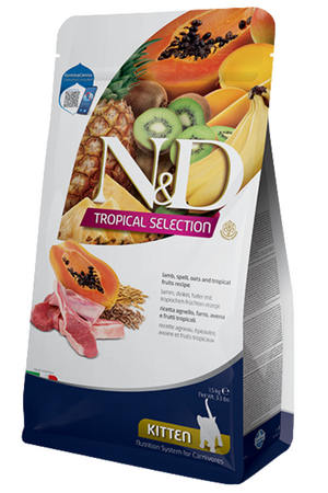 N&D - N&D Tropical Selection Kuzu Etli Yavru Kedi Maması 1,5Kg