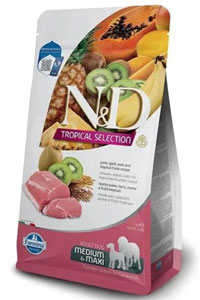 N&D - ND Tropical Selection Domuz Etli ve Tropikal Meyveli Orta ve Büyük Irk Yetişkin Köpek Maması 2kg