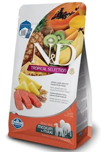 N&D - ND Tropical Selection Somonlu ve Tropikal Meyveli Orta ve Büyük Irk Yetişkin Köpek Maması 2kg